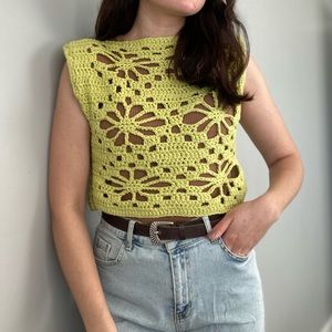 Crochet handmade crop top